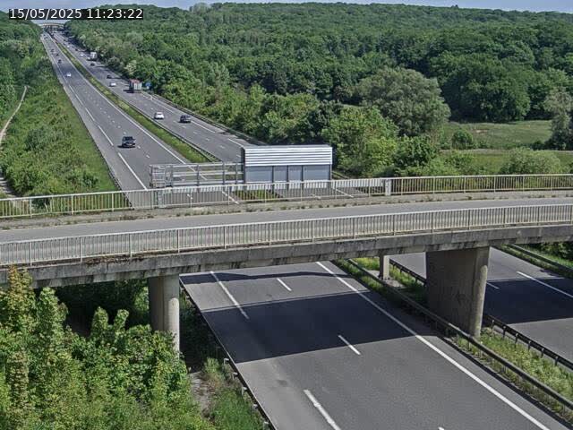 Caméra autoroute France - A31, Zoufftgen direction Luxembourg-ville, à la frontière entre la France et le Luxembourg