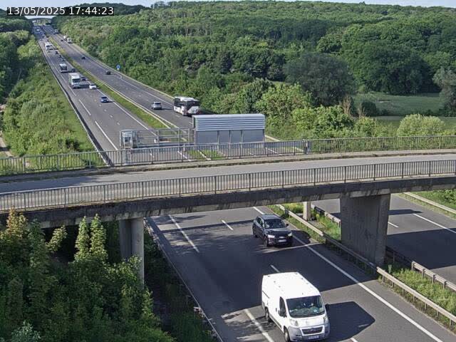 Caméra autoroute France - A31, Zoufftgen direction Luxembourg-ville, à la frontière entre la France et le Luxembourg