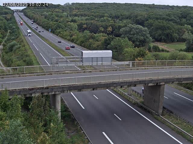 Caméra autoroute France - A31, Zoufftgen direction Luxembourg-ville, à la frontière entre la France et le Luxembourg