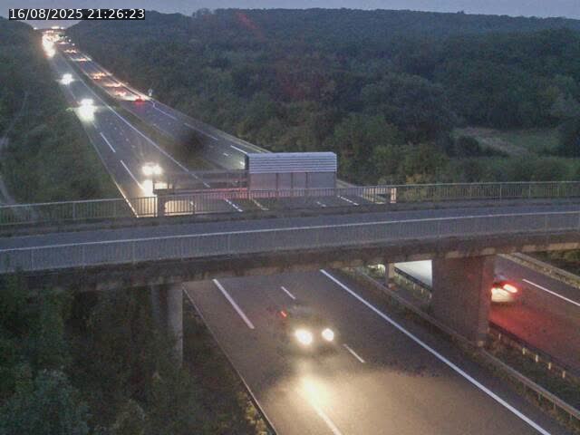 <h2>Caméra autoroute France - A31, Zoufftgen direction Luxembourg-ville, à la frontière entre la France et le Luxembourg</h2>