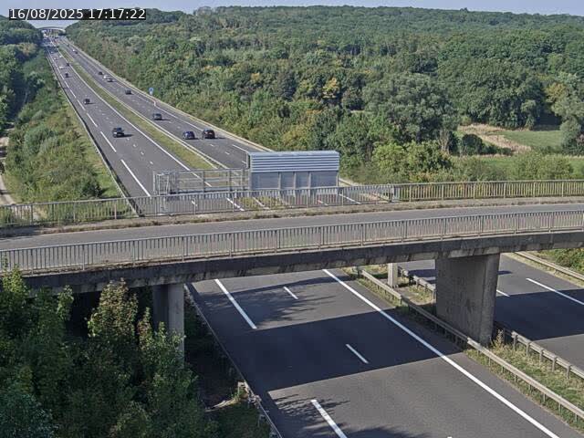 Caméra autoroute France - A31, Zoufftgen direction Luxembourg-ville, à la frontière entre la France et le Luxembourg