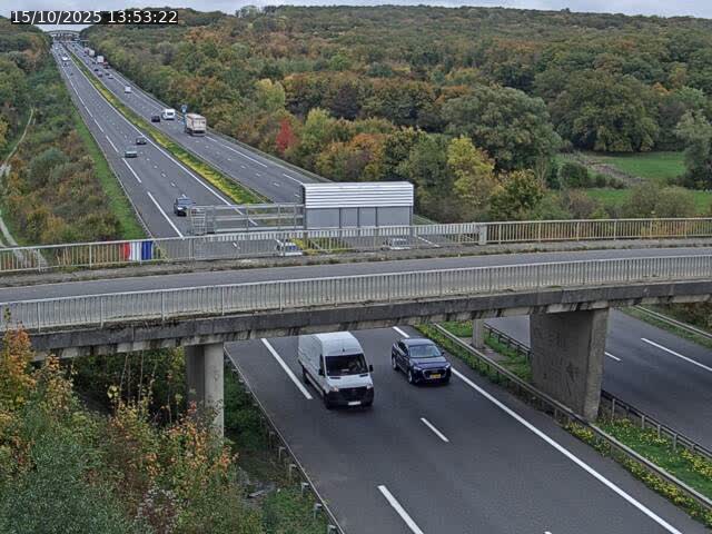 Caméra autoroute France - A31, Zoufftgen direction Luxembourg-ville, à la frontière entre la France et le Luxembourg