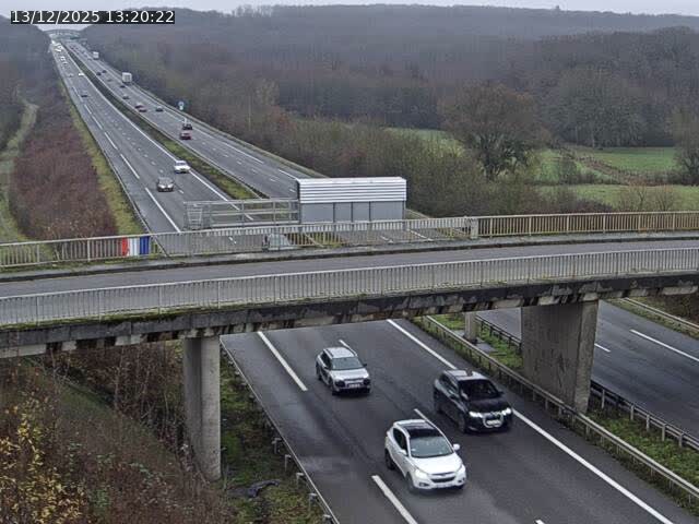Caméra autoroute France - A31, Zoufftgen direction Luxembourg-ville, à la frontière entre la France et le Luxembourg
