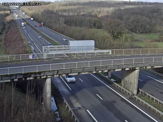 Caméra autoroute France - A31, Zoufftgen direction Luxembourg-ville, à la frontière entre la France et le Luxembourg