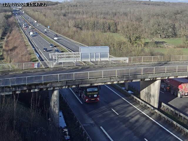 Caméra autoroute France - A31, Zoufftgen direction Luxembourg-ville, à la frontière entre la France et le Luxembourg