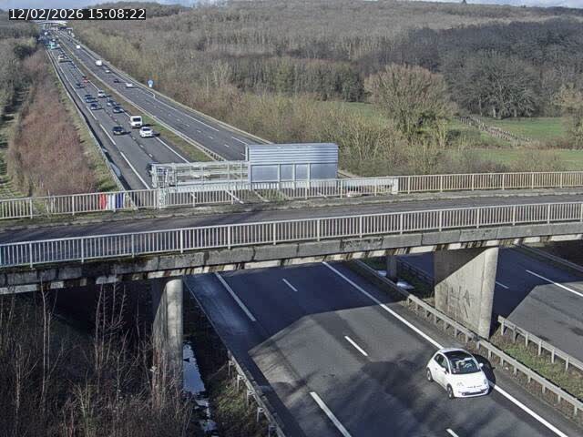 Caméra autoroute France - A31, Zoufftgen direction Luxembourg-ville, à la frontière entre la France et le Luxembourg