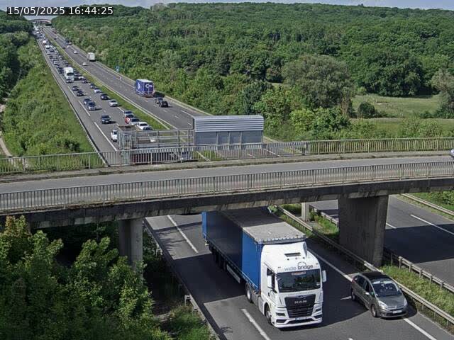 <h2>Caméra autoroute France - A31, Zoufftgen direction Luxembourg-ville, à la frontière entre la France et le Luxembourg</h2>