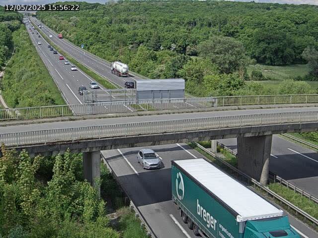 Caméra autoroute France - A31, Zoufftgen direction Luxembourg-ville, à la frontière entre la France et le Luxembourg