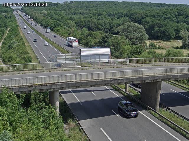 Caméra autoroute France - A31, Zoufftgen direction Luxembourg-ville, à la frontière entre la France et le Luxembourg