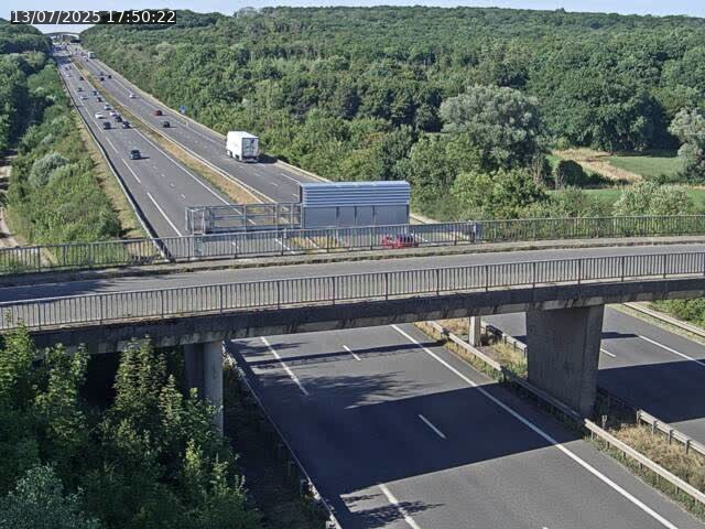 Caméra autoroute France - A31, Zoufftgen direction Luxembourg-ville, à la frontière entre la France et le Luxembourg