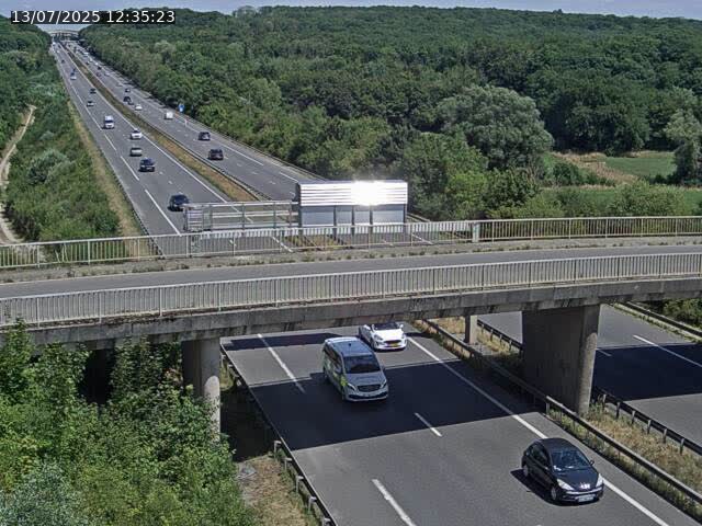 Caméra autoroute France - A31, Zoufftgen direction Luxembourg-ville, à la frontière entre la France et le Luxembourg