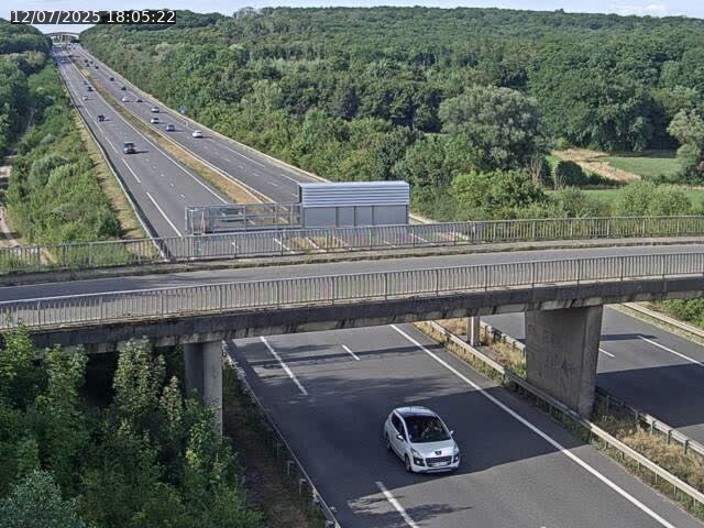 Caméra autoroute France - A31, Zoufftgen direction Luxembourg-ville, à la frontière entre la France et le Luxembourg