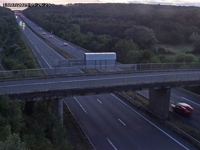Caméra autoroute France - A31, Zoufftgen direction Luxembourg-ville, à la frontière entre la France et le Luxembourg