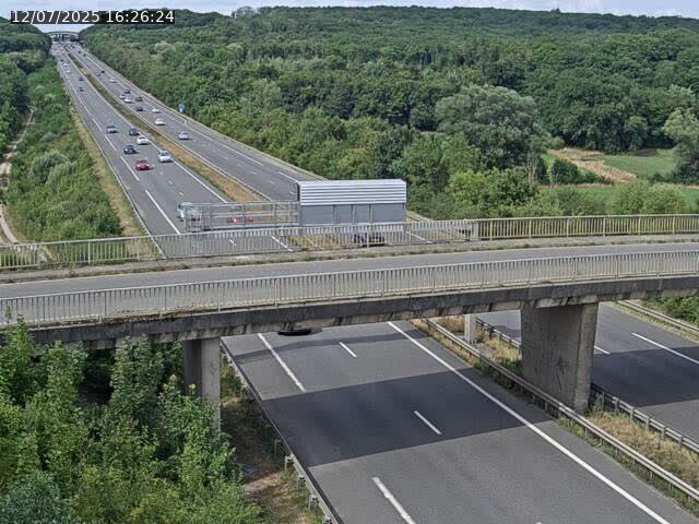 Caméra autoroute France - A31, Zoufftgen direction Luxembourg-ville, à la frontière entre la France et le Luxembourg