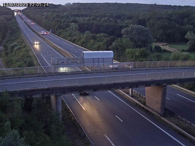 Caméra autoroute France - A31, Zoufftgen direction Luxembourg-ville, à la frontière entre la France et le Luxembourg
