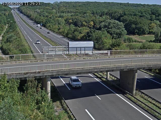 Caméra autoroute France - A31, Zoufftgen direction Luxembourg-ville, à la frontière entre la France et le Luxembourg