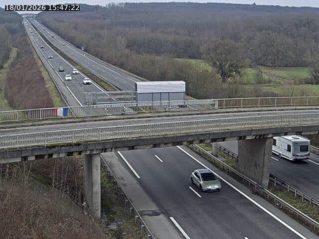 Caméra autoroute France - A31, Zoufftgen direction Luxembourg-ville, à la frontière entre la France et le Luxembourg