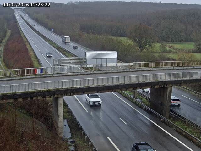 Caméra autoroute France - A31, Zoufftgen direction Luxembourg-ville, à la frontière entre la France et le Luxembourg