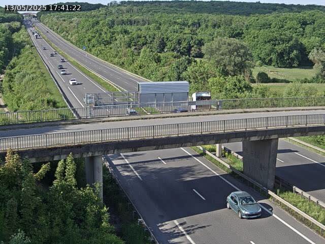 Caméra autoroute France - A31, Zoufftgen direction Luxembourg-ville, à la frontière entre la France et le Luxembourg