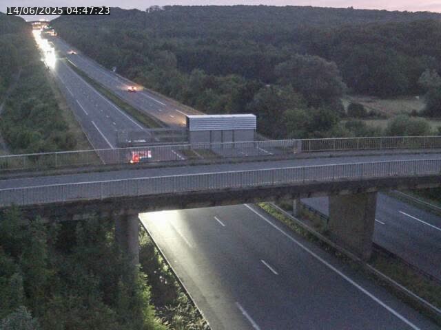 Caméra autoroute France - A31, Zoufftgen direction Luxembourg-ville, à la frontière entre la France et le Luxembourg