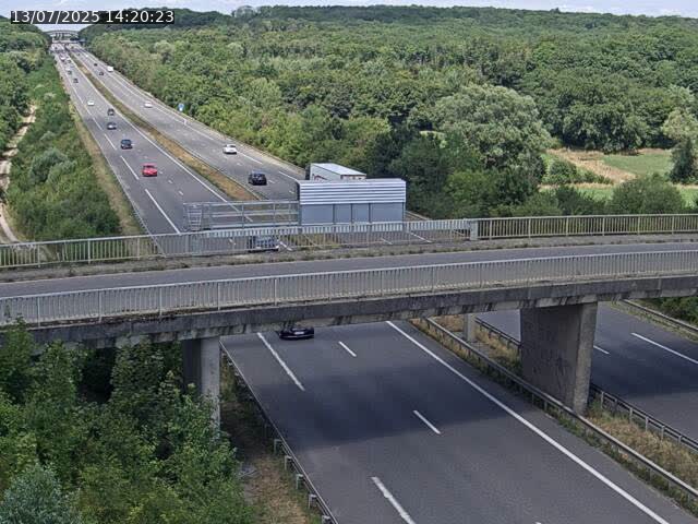 Caméra autoroute France - A31, Zoufftgen direction Luxembourg-ville, à la frontière entre la France et le Luxembourg