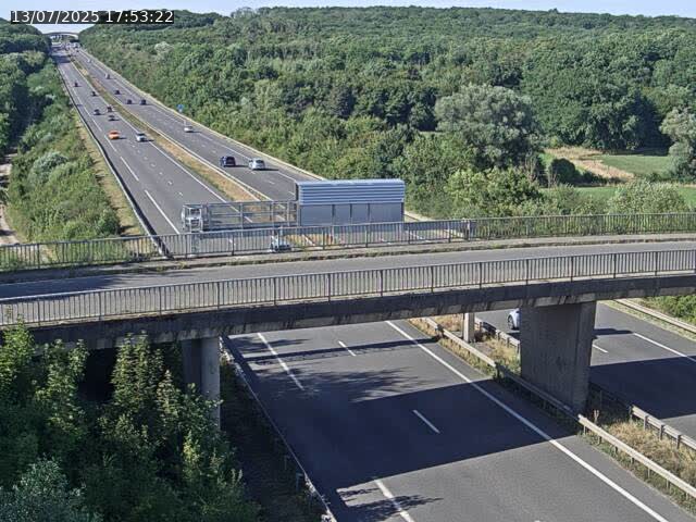 Caméra autoroute France - A31, Zoufftgen direction Luxembourg-ville, à la frontière entre la France et le Luxembourg