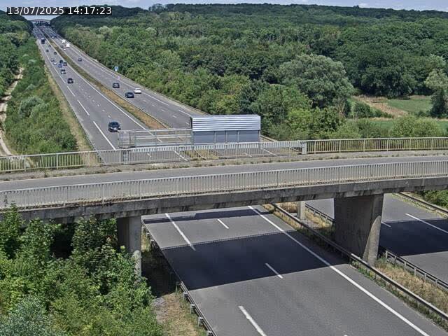 Caméra autoroute France - A31, Zoufftgen direction Luxembourg-ville, à la frontière entre la France et le Luxembourg