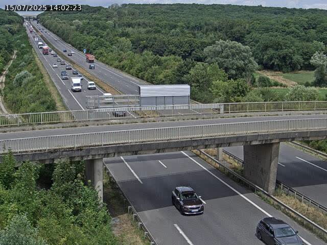 Caméra autoroute France - A31, Zoufftgen direction Luxembourg-ville, à la frontière entre la France et le Luxembourg