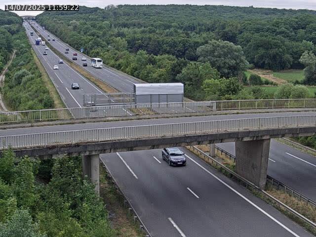 Caméra autoroute France - A31, Zoufftgen direction Luxembourg-ville, à la frontière entre la France et le Luxembourg
