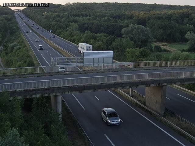 Caméra autoroute France - A31, Zoufftgen direction Luxembourg-ville, à la frontière entre la France et le Luxembourg