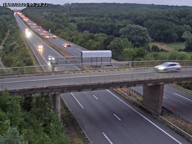 Caméra autoroute France - A31, Zoufftgen direction Luxembourg-ville, à la frontière entre la France et le Luxembourg