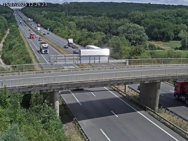 Caméra autoroute France - A31, Zoufftgen direction Luxembourg-ville, à la frontière entre la France et le Luxembourg