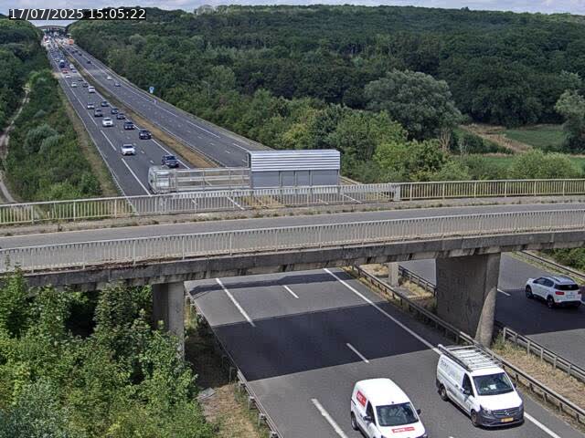 Caméra autoroute France - A31, Zoufftgen direction Luxembourg-ville, à la frontière entre la France et le Luxembourg