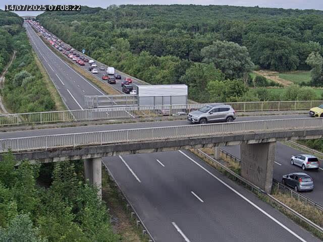 Caméra autoroute France - A31, Zoufftgen direction Luxembourg-ville, à la frontière entre la France et le Luxembourg