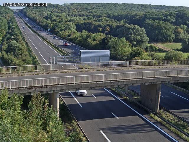 Caméra autoroute France - A31, Zoufftgen direction Luxembourg-ville, à la frontière entre la France et le Luxembourg