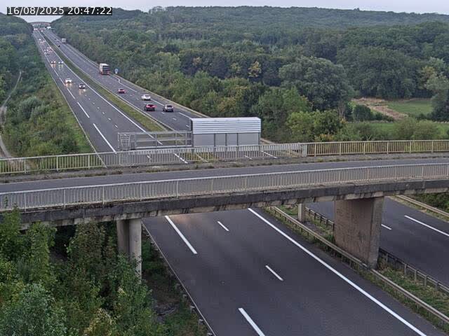Caméra autoroute France - A31, Zoufftgen direction Luxembourg-ville, à la frontière entre la France et le Luxembourg