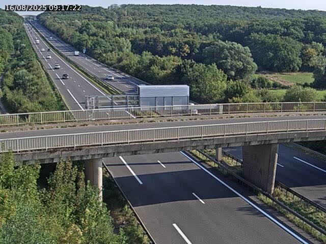 Caméra autoroute France - A31, Zoufftgen direction Luxembourg-ville, à la frontière entre la France et le Luxembourg