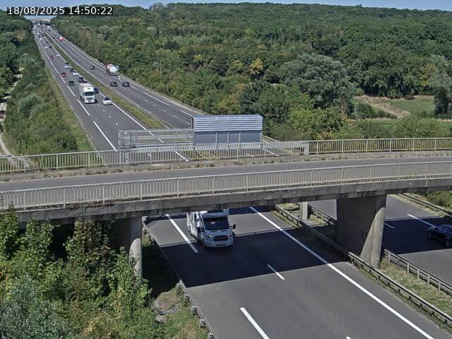 Caméra autoroute France - A31, Zoufftgen direction Luxembourg-ville, à la frontière entre la France et le Luxembourg