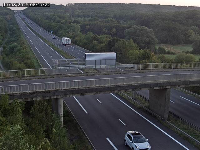 Caméra autoroute France - A31, Zoufftgen direction Luxembourg-ville, à la frontière entre la France et le Luxembourg
