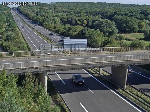Caméra autoroute France - A31, Zoufftgen direction Luxembourg-ville, à la frontière entre la France et le Luxembourg