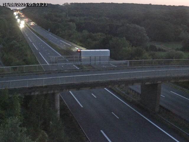 Caméra autoroute France - A31, Zoufftgen direction Luxembourg-ville, à la frontière entre la France et le Luxembourg