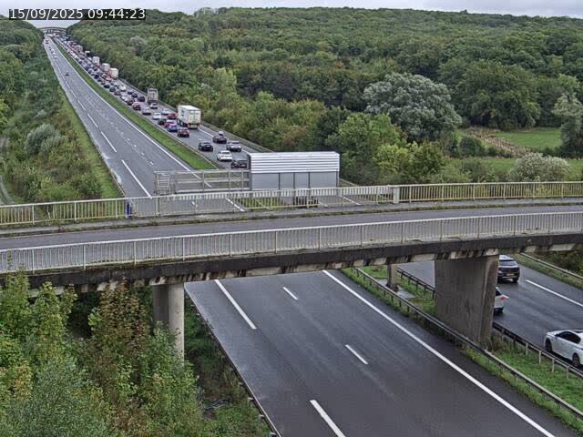 Caméra autoroute France - A31, Zoufftgen direction Luxembourg-ville, à la frontière entre la France et le Luxembourg