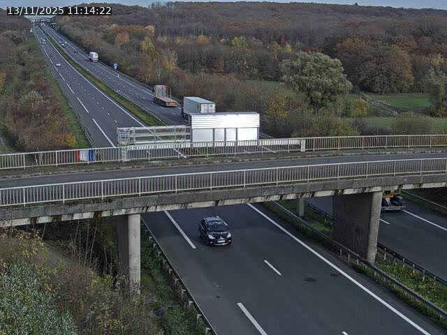 Caméra autoroute France - A31, Zoufftgen direction Luxembourg-ville, à la frontière entre la France et le Luxembourg