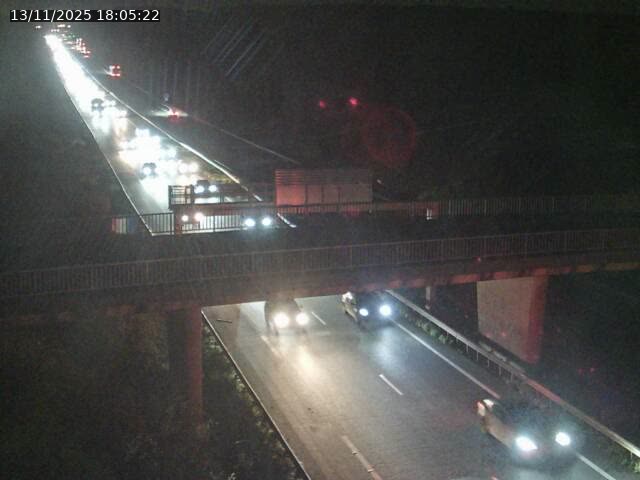 Caméra autoroute France - A31, Zoufftgen direction Luxembourg-ville, à la frontière entre la France et le Luxembourg