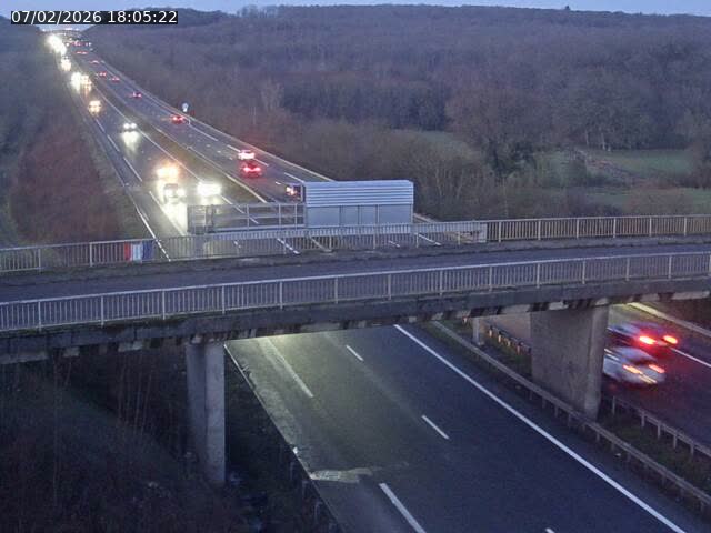 Caméra autoroute France - A31, Zoufftgen direction Luxembourg-ville, à la frontière entre la France et le Luxembourg