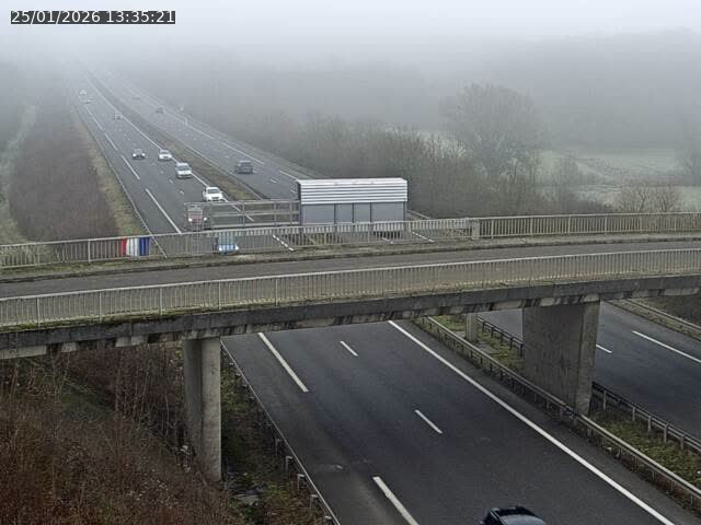 Caméra autoroute France - A31, Zoufftgen direction Luxembourg-ville, à la frontière entre la France et le Luxembourg
