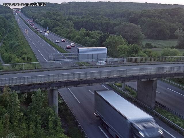 Caméra autoroute France - A31, Zoufftgen direction Luxembourg-ville, à la frontière entre la France et le Luxembourg
