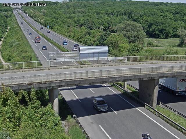 Caméra autoroute France - A31, Zoufftgen direction Luxembourg-ville, à la frontière entre la France et le Luxembourg