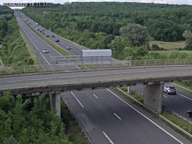 Caméra autoroute France - A31, Zoufftgen direction Luxembourg-ville, à la frontière entre la France et le Luxembourg
