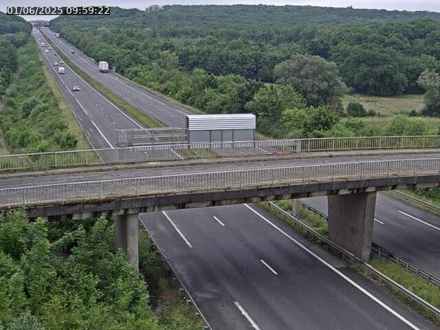 Caméra autoroute France - A31, Zoufftgen direction Luxembourg-ville, à la frontière entre la France et le Luxembourg